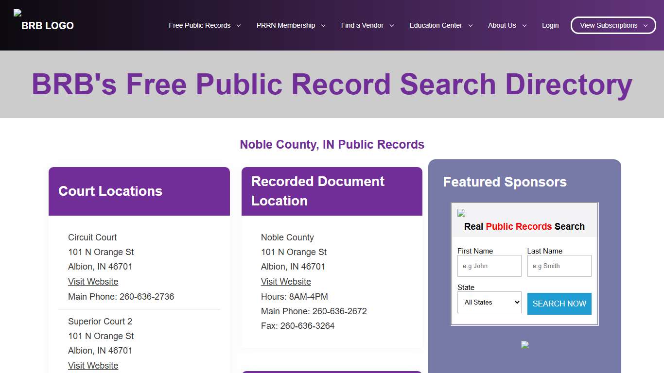 Free Sites County | BRB