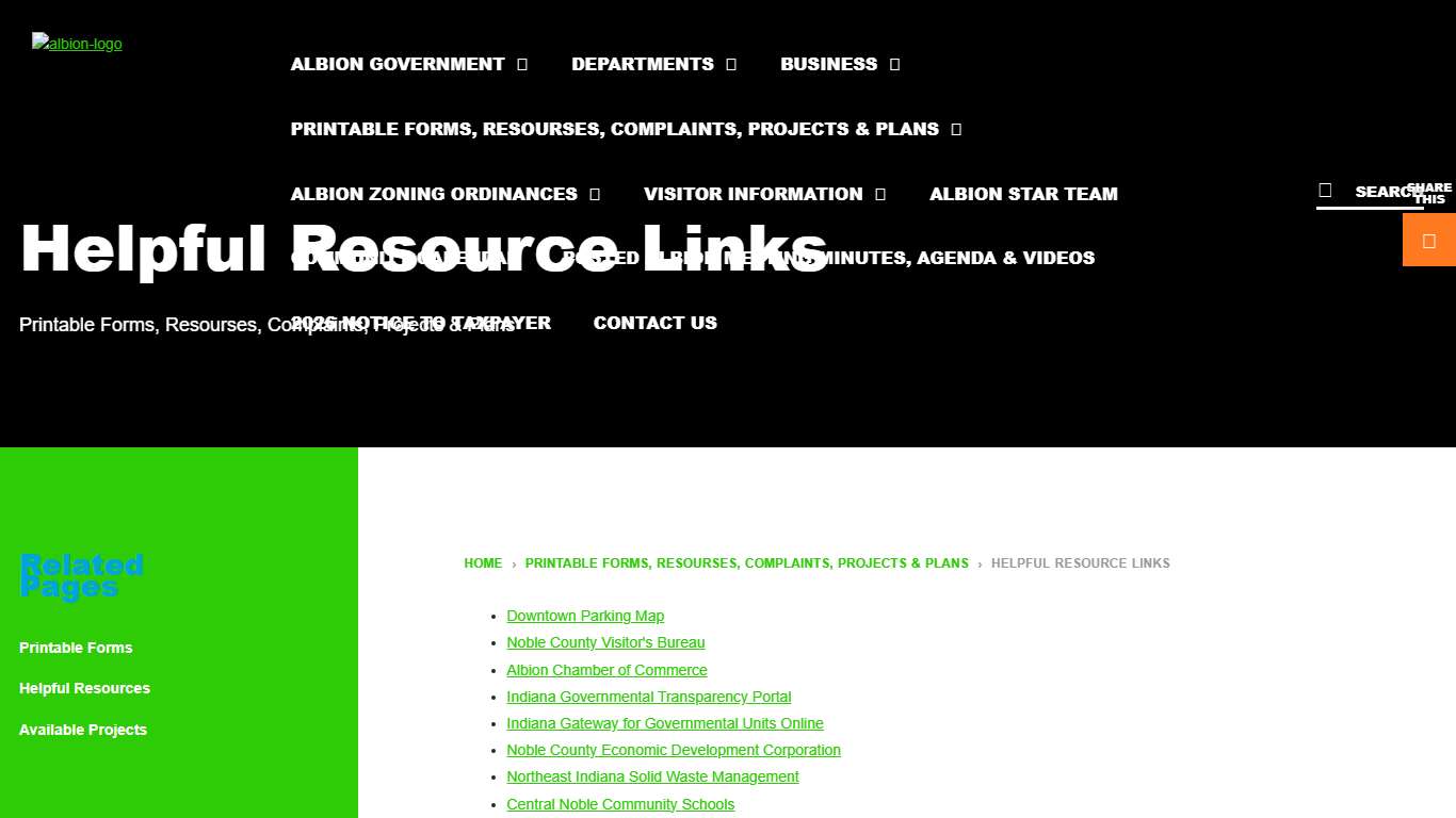 Helpful Resource Links